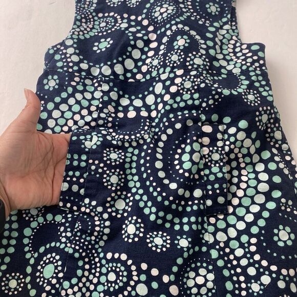 Vineyard Vines Dress Girls Size 5 Blue and Green Sleeveless Lined Summer Preppy - Picture 12 of 12